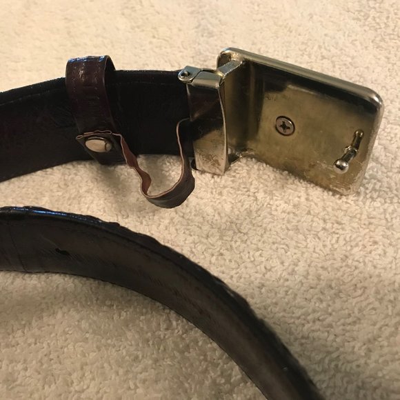 Mans Eel Skin Belt 34' to 36" - Picture 4 of 10
